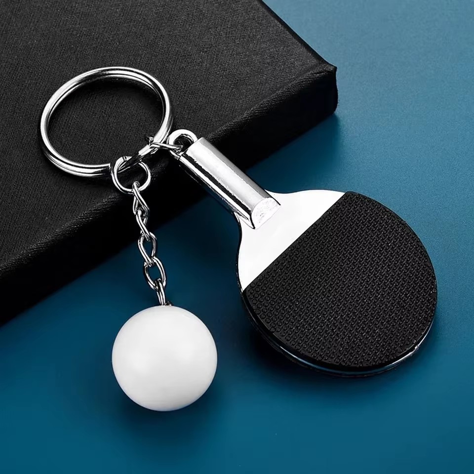 Table Tennis Umpire - Gantungan Kunci Raket Tenis Meja Mini