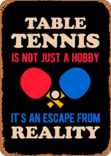 Table Tennis History - Tenis Meja Lucu Tampilan Vintage Tanda