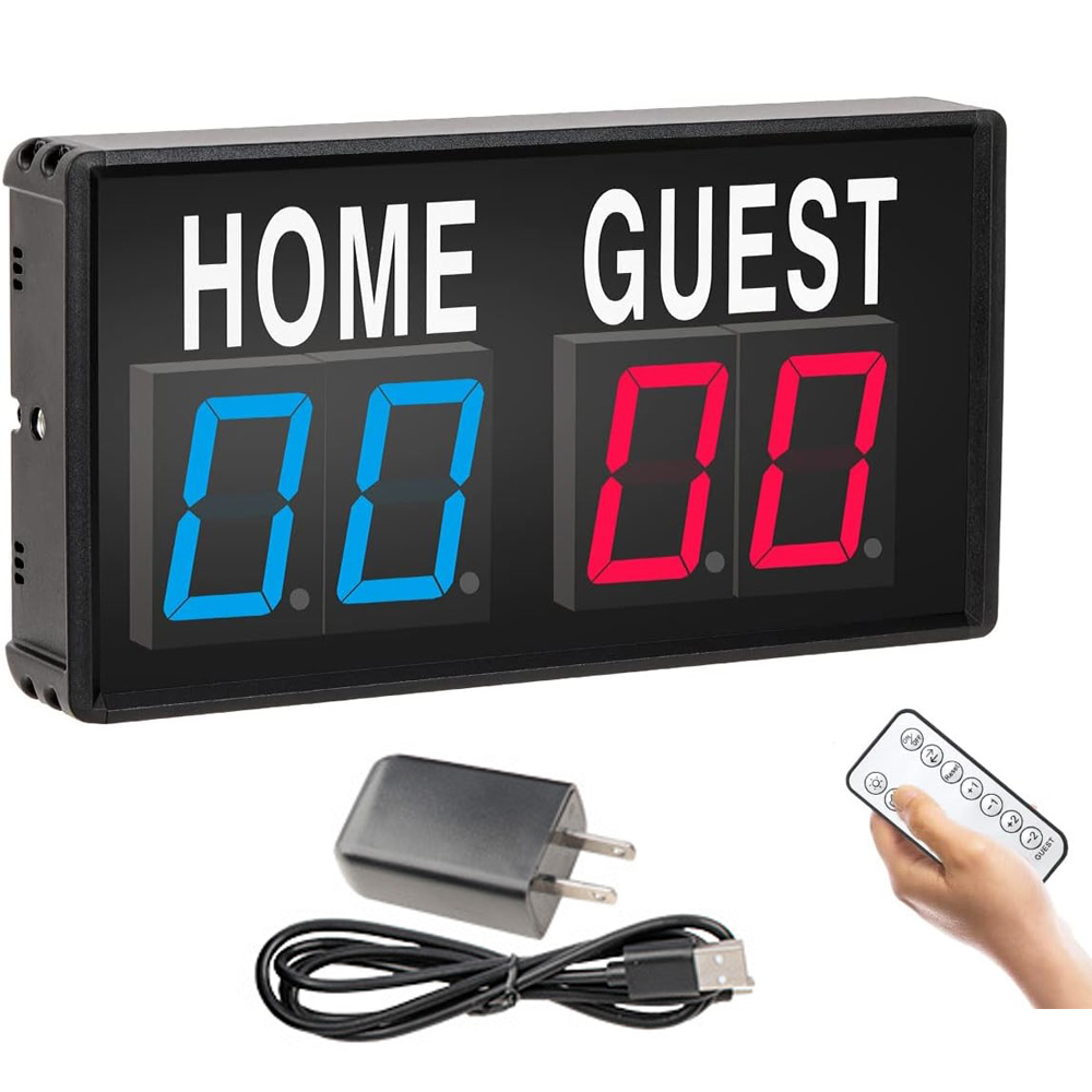 Table Tennis Umpire - Papan Skor LED 4 Digit Portabel