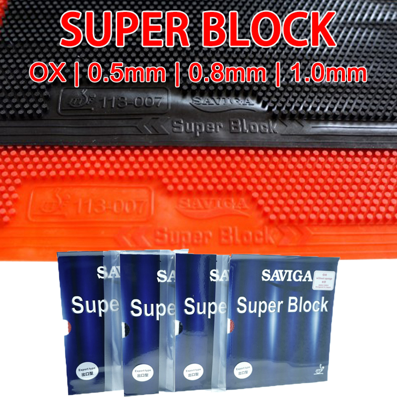 Table Tennis Defense - SAVIGA SUPER BLOCK OX Karet Tenis