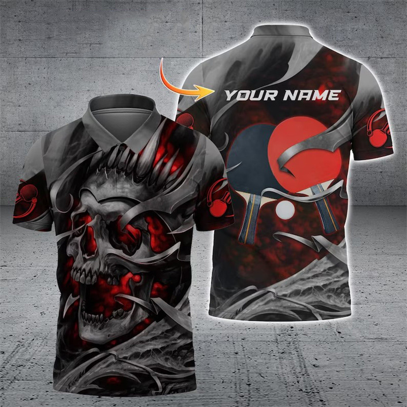 Table Tennis Name - Kaos Polo Ping Pong Custom Nama