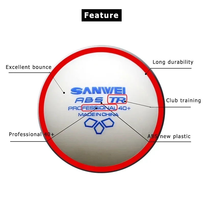 Bola Tenis Meja SANWEI-ABS TR  - Table Tennis Game Pc ulasan dan harga