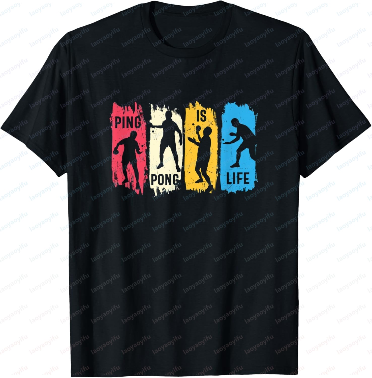 Kaos Tenis Meja Warna-warni Pi - Table Tennis History ulasan dan harga
