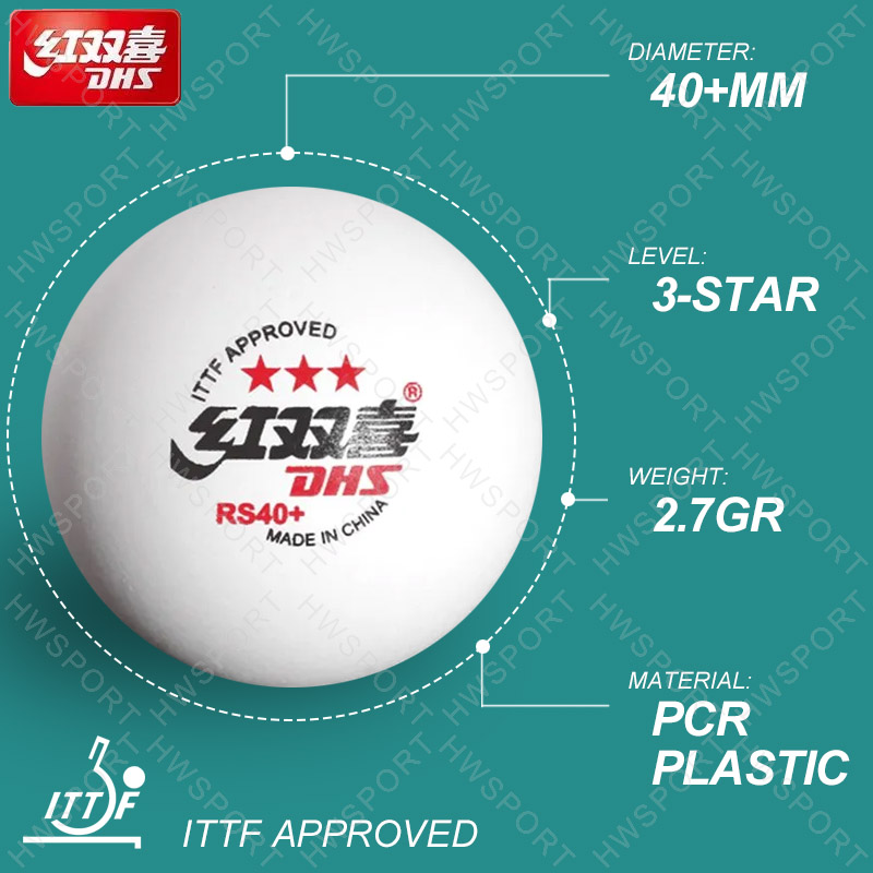 Bola Tenis Meja DHS RS40 + Bol - Table Tennis Ball Brand ulasan dan harga