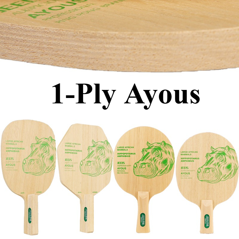 JEELS Green Hippo 1 Ply Ayous  - Table Tennis Japanese ulasan dan harga