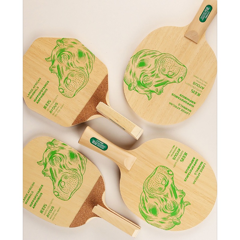 JEELS Green Hippo 1 Ply Ayous  - Table Tennis Japanese ulasan dan harga
