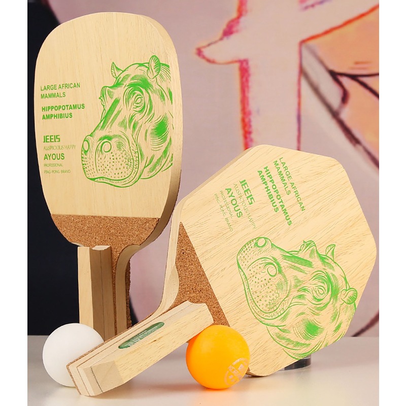 JEELS Green Hippo 1 Ply Ayous  - Table Tennis Japanese ulasan dan harga