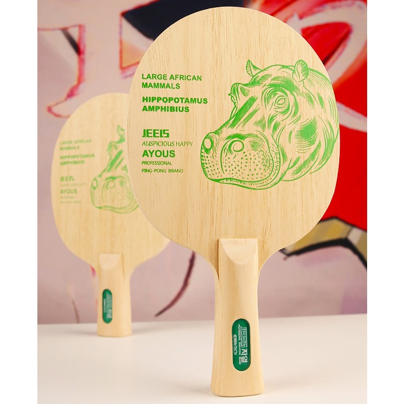 JEELS Green Hippo 1 Ply Ayous  - Table Tennis Japanese ulasan dan harga