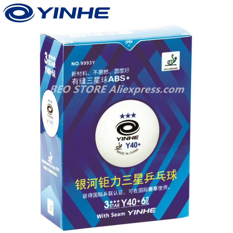 60 Bola YINHE 3-Star Y40 + H40 - Table Tennis Game Pc ulasan dan harga