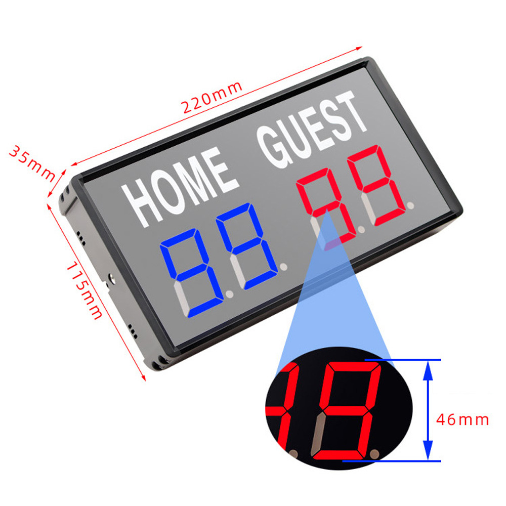 Papan Skor LED 4 Digit Portabe - Table Tennis Umpire ulasan dan harga