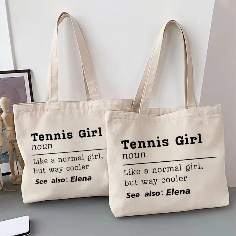 Tas Tote Kanvas Tenis Nama Per - Table Tennis Name ulasan dan harga