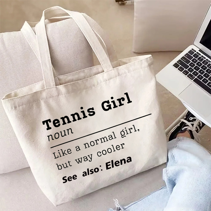 Tas Tote Kanvas Tenis Nama Per - Table Tennis Name ulasan dan harga