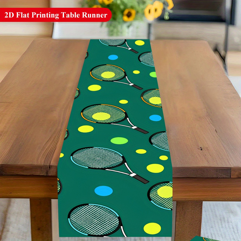 Taplak meja bermotif bola teni - Table Tennis Live ulasan dan harga