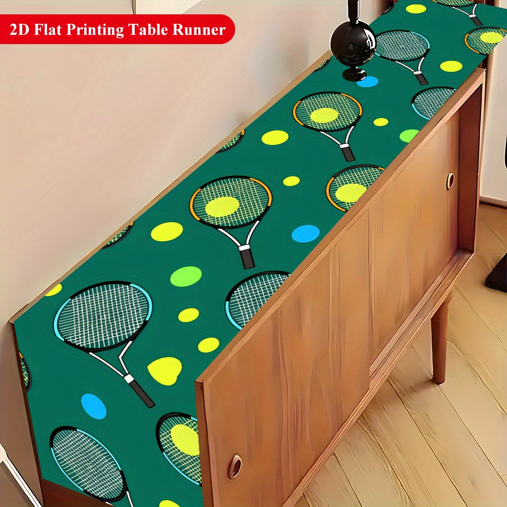 Taplak meja bermotif bola teni - Table Tennis Live ulasan dan harga